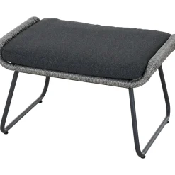 Loungemöbel | Loungesets*SIENA GARDEN Kansas Modul Ottoman | Rattangeflecht dunkelgrau