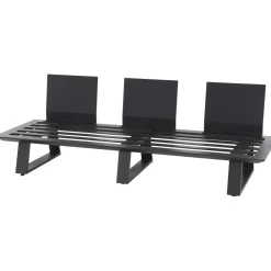 Loungemöbel*SIENA GARDEN Lardos 3-Sitzer-Bank | Aluminium matt anthrazit
