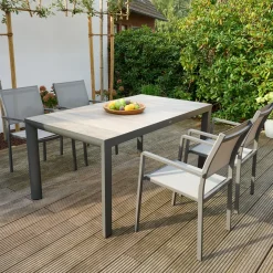 Stapelsessel*SIENA GARDEN Leeds Stapelsessel | RANOTEX® hellgrau