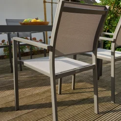 Stapelsessel*SIENA GARDEN Leeds Stapelsessel | RANOTEX® hellgrau