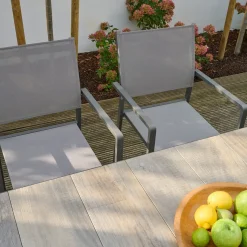 Stapelsessel*SIENA GARDEN Leeds Stapelsessel | RANOTEX® hellgrau