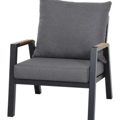 Loungemöbel*SIENA GARDEN Lindos Loungesessel | Aluminium matt anthrazit