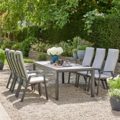 Esstische*SIENA GARDEN London Gartentisch | Keramik anthrazit