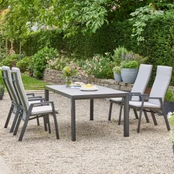 Esstische*SIENA GARDEN London Gartentisch | Keramik anthrazit