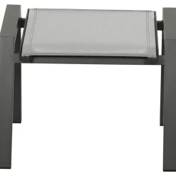 Gartenhocker*SIENA GARDEN London Hocker | RANOTEX® schwarz-grau