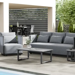 Loungesets*SIENA GARDEN Loungeset Adeyra + Loungesessel + 2x Clifton Loungetisch