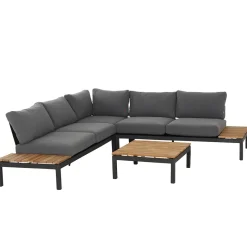 Loungesets*SIENA GARDEN Loungeset  Alvida Loungetisch + 2x 2-Sitzer-Loungesofa +  Modul Ecke
