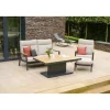 Loungesets*SIENA GARDEN Loungeset Talina Lifttisch + Cortina Loungesessel + 2-Sitzer Loungesofa + Hocker