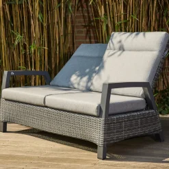 Loungesets*SIENA GARDEN Loungeset  Taranto Loungetisch +  2x Loungesessel +  2-Sitzer-Loungesofa