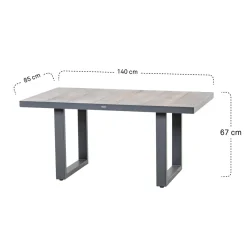 Loungesets*SIENA GARDEN Loungeset  Teramo II Loungetisch + 2x Loungesessel