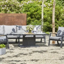 Loungesets*SIENA GARDEN Loungeset 2x Lindos 2-Sitzer +  Modul Ecke + Modul Mitte