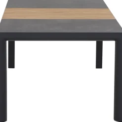 Esstische*SIENA GARDEN Lugano Gartentisch | Keramik anthrazit mit Inlay aus Teakholz FSC® 100 %