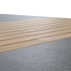Esstische*SIENA GARDEN Lugano Gartentisch | Keramik anthrazit mit Inlay aus Teakholz FSC® 100 %