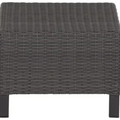 Gartenhocker*SIENA GARDEN Lugano Hocker | Rattangeflecht nacht-blau