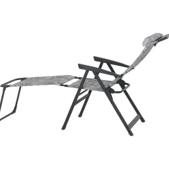 Camping*SIENA GARDEN Natura Camping Fußteil | recyceltes Polyester grau