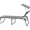 Camping*SIENA GARDEN Natura Campingliege | recyceltes Polyester grau