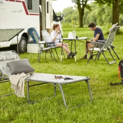 Camping*SIENA GARDEN Natura Campingliege | recyceltes Polyester grau