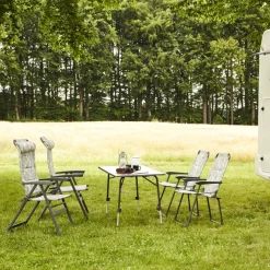 Camping*SIENA GARDEN Natura Campingstuhl | recyceltes Polyester grau