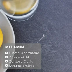 Klapptische*SIENA GARDEN Paco Klapptisch | Melamin schiefer antik