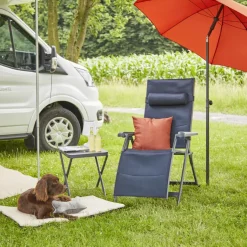Camping*SIENA GARDEN Premium Campingrelax | AirMesh dunkelblau