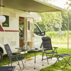 Camping*SIENA GARDEN Premium Campingtisch | MDF dunkelgrau