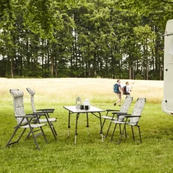 Camping*SIENA GARDEN Premium Campingtisch | MDF dunkelgrau