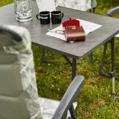 Camping*SIENA GARDEN Premium Campingtisch | MDF dunkelgrau