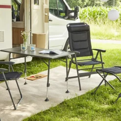 Camping*SIENA GARDEN Premium Campingtisch | MDF dunkelgrau