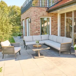 Wintergartenmöbel | Loungesets*SIENA GARDEN Preston Ecklounge | Polyester/Polypropylen