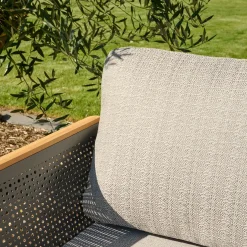 Wintergartenmöbel | Loungemöbel*SIENA GARDEN Preston Loungesofa | 3-Sitzer | Polyester blau-grau