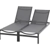 Gartenliegen*SIENA GARDEN Rimini Gartenliege | RANOTEX® schwarz-silber