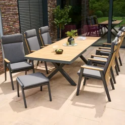 Wintergartenmöbel | Gartenhocker*SIENA GARDEN Roma Gartenhocker | RANOTEX® grau