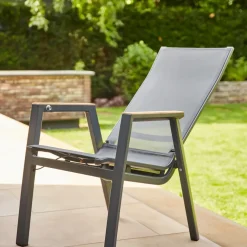 Move Sessel*SIENA GARDEN Rondo Relax Move Gartensessel | RANOTEX® grau