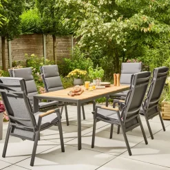 Move Sessel*SIENA GARDEN Savona Move Gartensessel | RANOTEX® schwarz-silber