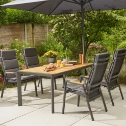 Move Sessel*SIENA GARDEN Savona Move Gartensessel | RANOTEX® schwarz-silber