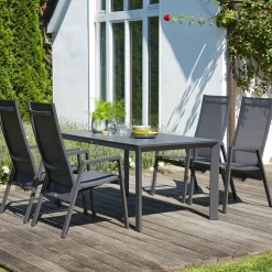 Move Sessel*SIENA GARDEN Savona Move Gartensessel | RANOTEX® schwarz-silber