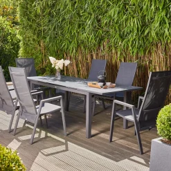 Move Sessel*SIENA GARDEN Savona Move Gartensessel | RANOTEX® schwarz-silber