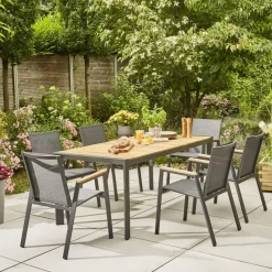 Stapelsessel*SIENA GARDEN Savona Stapelsessel | RANOTEX® schwarz-silber