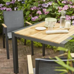 Stapelsessel*SIENA GARDEN Savona Stapelsessel | RANOTEX® schwarz-silber