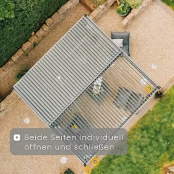 Schattenmanufaktur*SIENA GARDEN Schattenmanufaktur® Basis | Vivera | matt anthrazit | 3x3 m