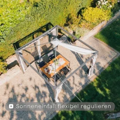 Schattenmanufaktur*SIENA GARDEN Schattenmanufaktur® Basis | Comuna | matt anthrazit | 3x3 m