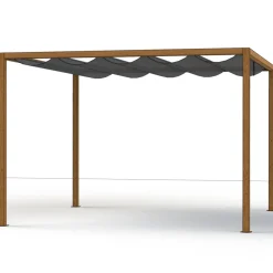 Schattenmanufaktur*SIENA GARDEN Schattenmanufaktur® Basis | Libera | Holzoptik | 3x3 m