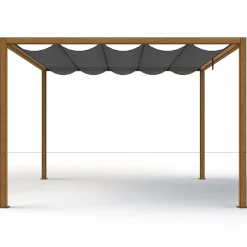 Schattenmanufaktur*SIENA GARDEN Schattenmanufaktur® Basis | Libera | Holzoptik | 3x3 m