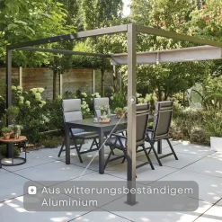 Schattenmanufaktur*SIENA GARDEN Schattenmanufaktur® Basis | Libera | matt anthrazit | 3x3 m