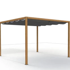 Schattenmanufaktur*SIENA GARDEN Schattenmanufaktur® Basis | Libera | Holzoptik | 3x3 m