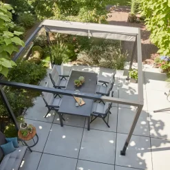 Schattenmanufaktur*SIENA GARDEN Schattenmanufaktur® Dachbezug-Set | Libera | silber