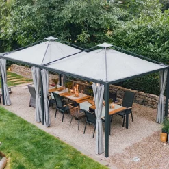 Schattenmanufaktur*SIENA GARDEN Schattenmanufaktur® Dachbezug | Comuna | silber