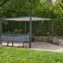 Schattenmanufaktur*SIENA GARDEN Schattenmanufaktur® 4er Bank | matt anthrazit