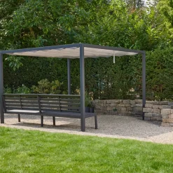 Schattenmanufaktur*SIENA GARDEN Schattenmanufaktur® 4er Bank | matt anthrazit
