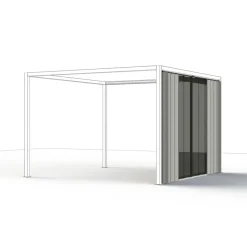 Schattenmanufaktur*SIENA GARDEN Schattenmanufaktur® Vorhang und Insektenschutz | anthrazit | 300 x 210 cm